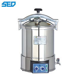 SED-250P zamanlayıcı aralığı 0-60 dak Tıbbi İlaç Makine Ekipmanları Taşınabilir Basınçlı Buhar Sterilizatörü Makinesi