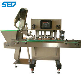 SED-250P Ağırlık 200kg PLC İlaç Makine Ekipmanları Cam Şişe Metal Kapaklar Kapatma Makinesi 80-100 şişe / dak