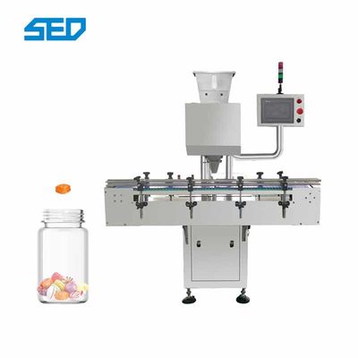 12 kanallı paslanmaz çelik kapsül sayma makinesi 10-50 şişe/dakika