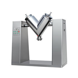 Yüksek Hızlı Laboratuvar Toz Karıştırıcı Makinesi Standart 50L Paslanmaz Çelik V Tipi Karıştırıcı
