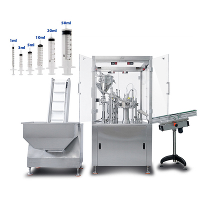 0.5ml 1ml 2ml 3ml 80ml Otomatik Şırınga Dolum ve Kapatma Makinesi