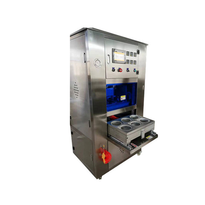 1200 Bardak / Saat Otomatik Paketleme Vakum Kapama Makinesi Paslanmaz Çelik Çap 115mm